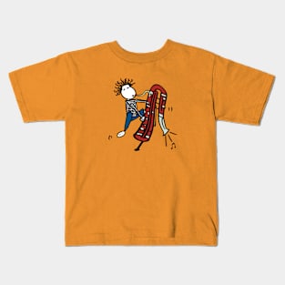 Contrabassoon man Kids T-Shirt